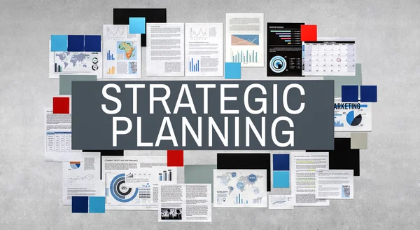 Conceito de Gestão do Planeamento Estratégico — Fotografia de Stock
