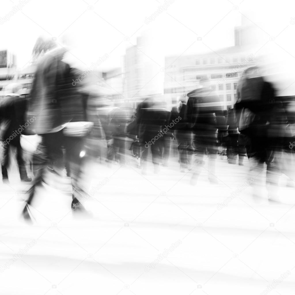 Woman Rushing In a City