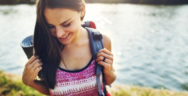 doğada vakit kadın