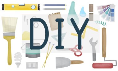 DIY konsepti ile şablonu