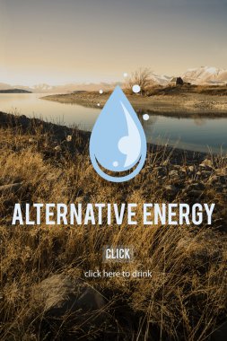 Doğa manzara ve temiz su kavramı 