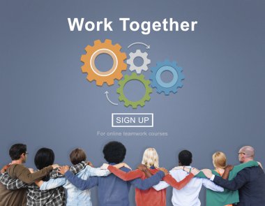 Farklı insanlar ve iş birlikte kavramı