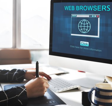 ofiste çalışan iş kişi 