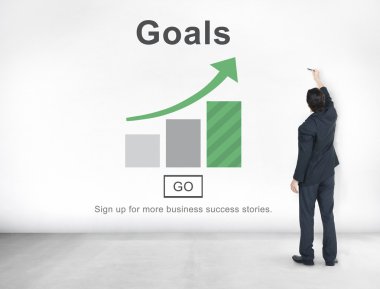 İşadamı tebeşir ile yazma