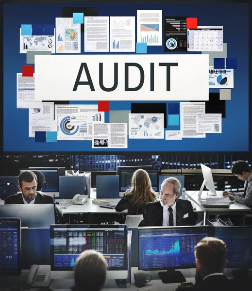 Business workers and audit — Stock Photo, Image
