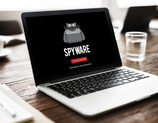 Podvod Virus Spyware koncept — Stock fotografie