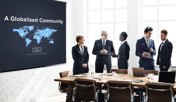 Bedrijfsteam aan het werk — Stockfoto