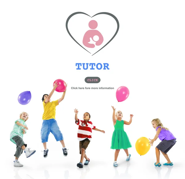 Children Playing with Balloons — Stock Photo, Image