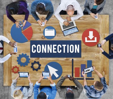 Ofiste çalışan iş ekibi.