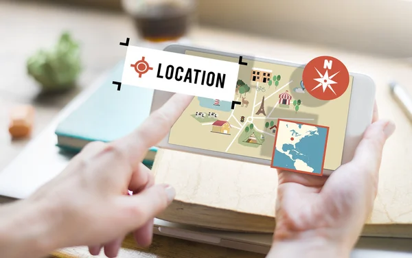 Location Navigation Concept — Stock Photo, Image