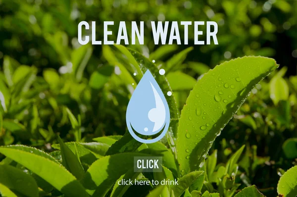 Concetto di acqua pulita — Foto Stock