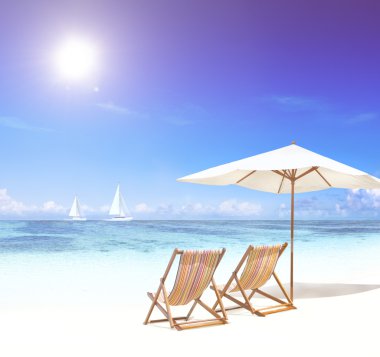 Güzel görünümü plaj ve okyanus