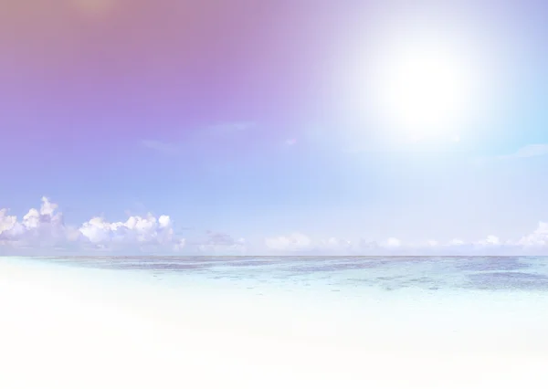 Tropická pláž s bílým pískem — Stock fotografie