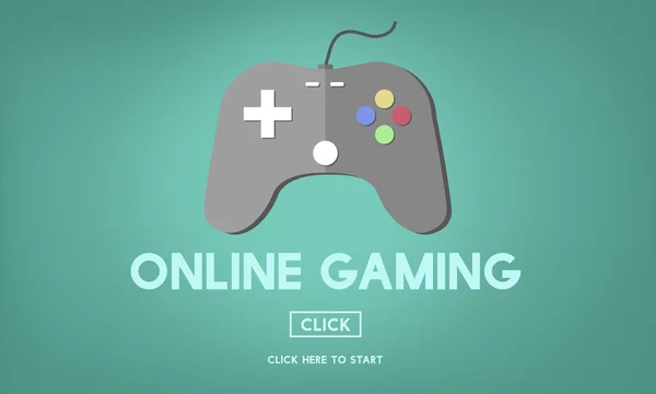 Mall med Online Gaming concept — Stockfoto