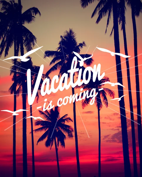 Vakantie komt Concept — Stockfoto