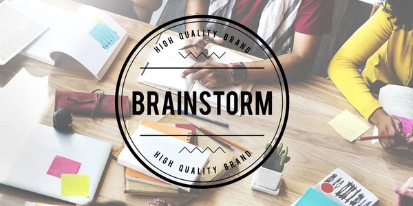 Brainstorming Brainstorming-Konzept — Stockfoto