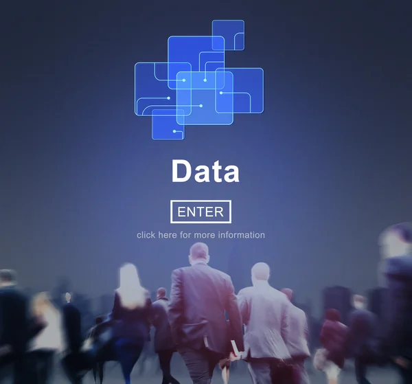 Business People and Data Concept — Stock Photo, Image