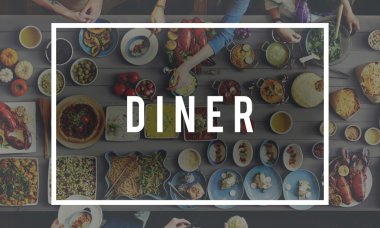 insanlar ve Diner ile gıda