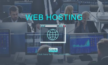 çalışma iş adamları ve Web Hosting