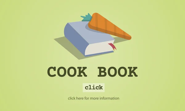 Šablona s konceptem knihy cook — Stock fotografie