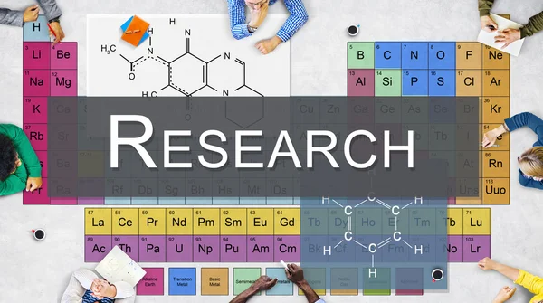 Personas multiétnicas señalando el concepto de investigación —  Fotos de Stock