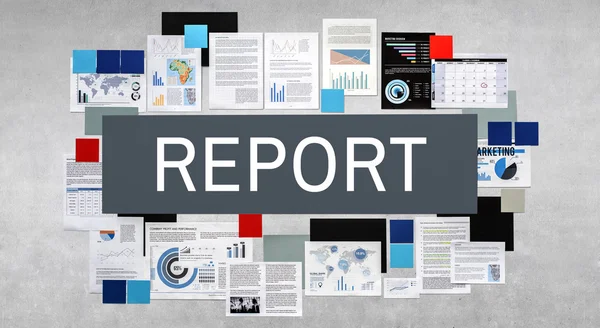 Informe de Investigación Concepto resultante —  Fotos de Stock