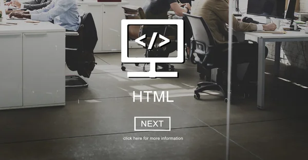 Time works with HTML — Stock Photo, Image