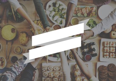 insanlar ve gıda markası ile