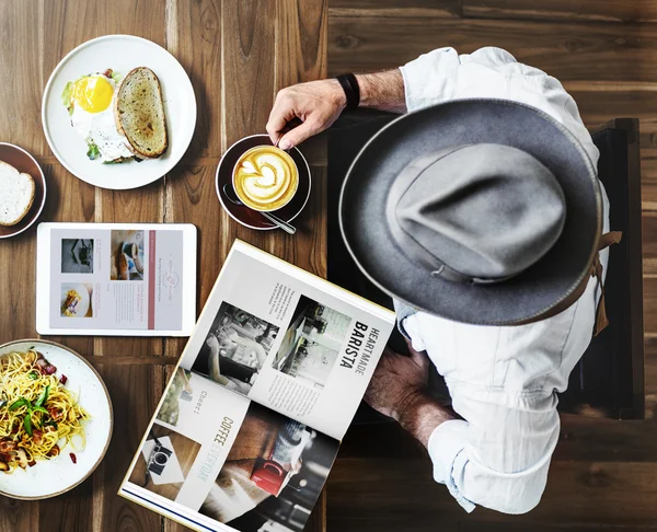 Café da manhã incrível no café — Fotografia de Stock