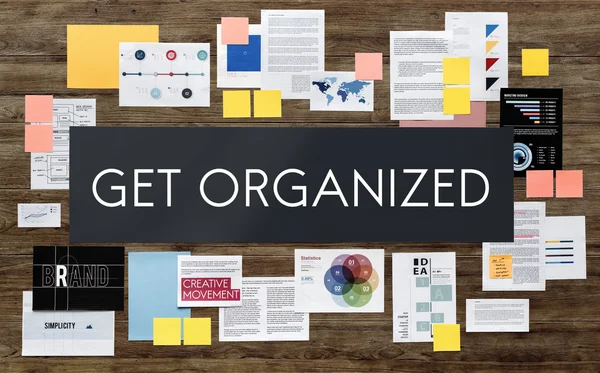 Obter conceito de gestão organizada — Fotografia de Stock