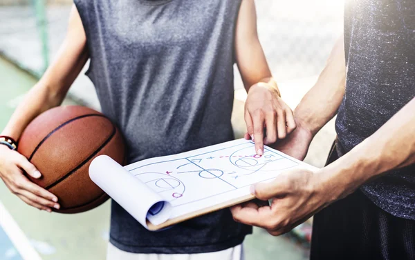 Basketbal spelplan — Stockfoto