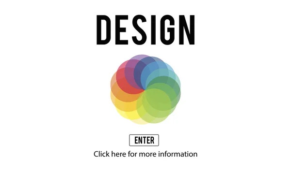 Modello con concetto di design — Foto Stock