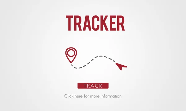 Template dengan konsep tracker — Stok Foto