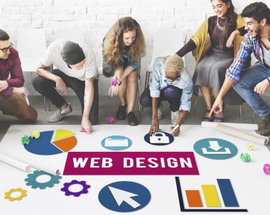 Kattaki insanlar çizim afiş 