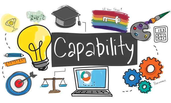 Template with capability concept — Stock Photo, Image