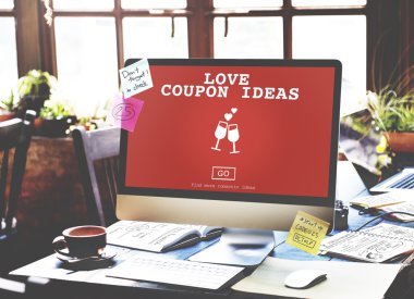 Aşk kupon fikirler kavramı
