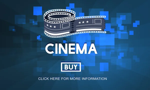 Template with cinema concept — Stock Photo, Image