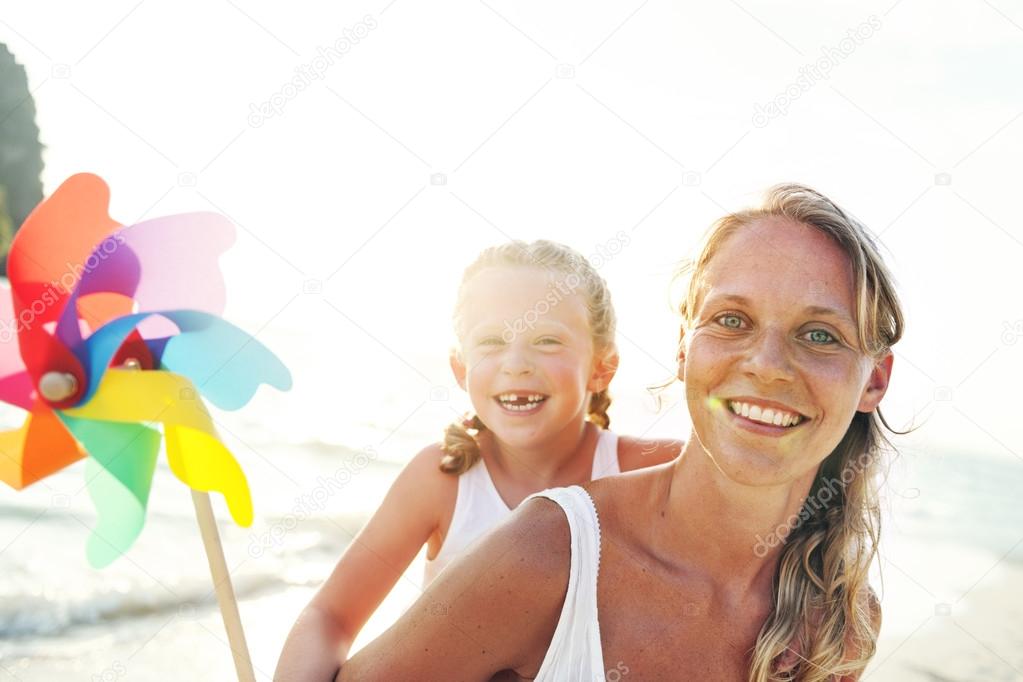 Mother Daughter having Fun