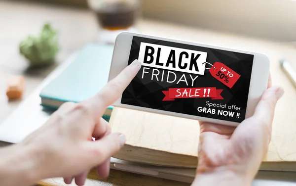 Black Friday Discount Half Price — Stock Photo, Image