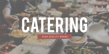 tablo çeşitli yemek ve Catering kavramı