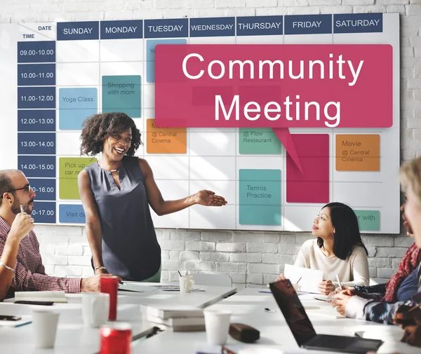 Business meeting with community meeting — Stock Photo, Image