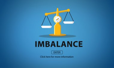template with Imbalance concept clipart