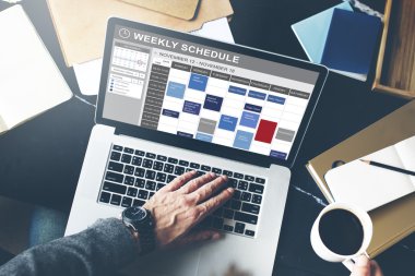 iş kişi defter ile çalışma