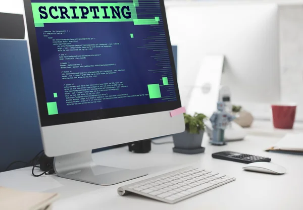 Computer on office table — Stock Photo, Image