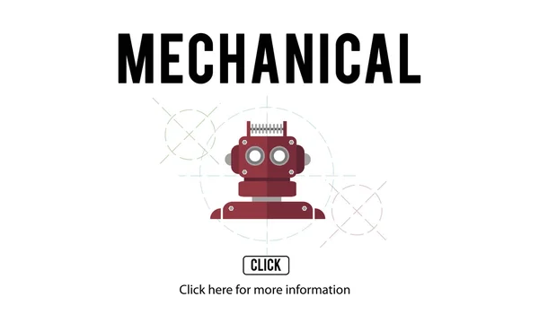 Template with mechanical concept — Stock Photo, Image