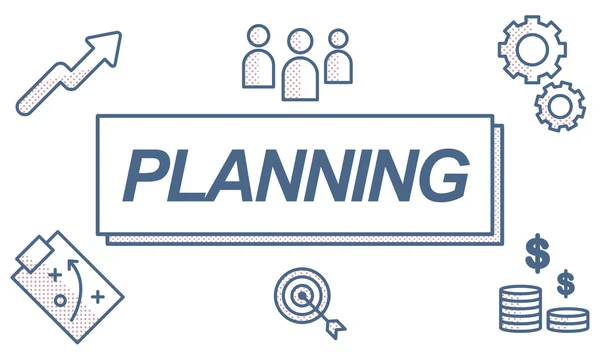 Template with planning concept — Stock Photo, Image