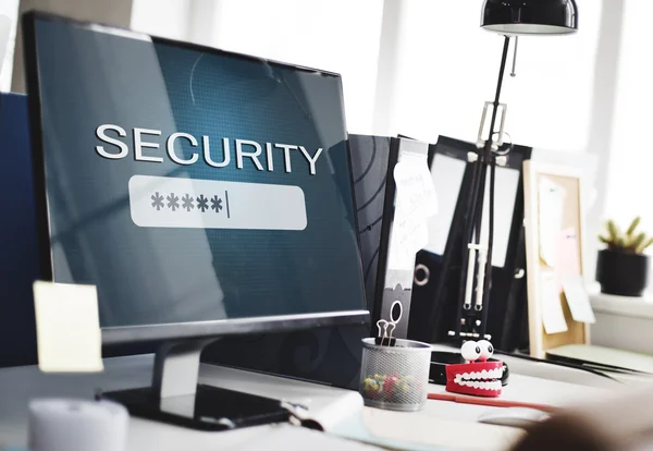 Computer and Security Concept — Stock Photo, Image