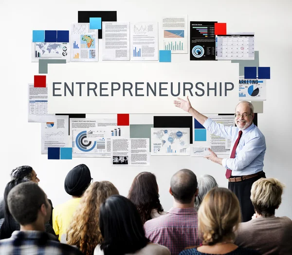 Concepto de Marketing Empresarial y Emprendimiento — Foto de Stock