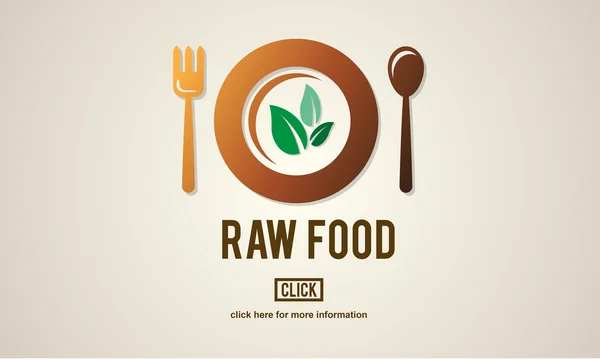 Szablon z Raw Food concept — Zdjęcie stockowe