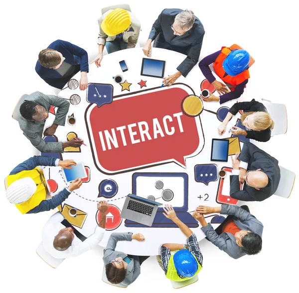 Business People and Interact Concept — Stock Photo, Image